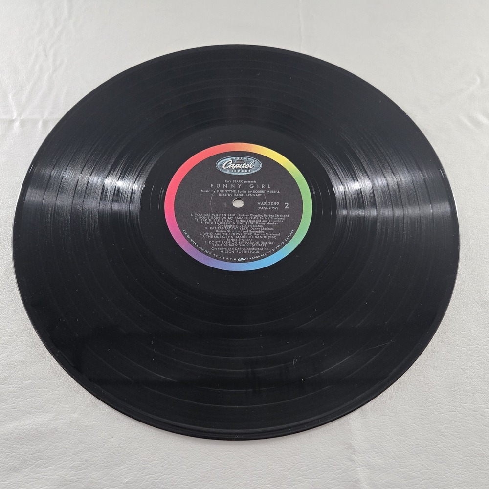 Barbra Streisand Funny Girl Original Broadway Cast LP Capitol VAS 2059 VG Tested - Picture 16 of 16